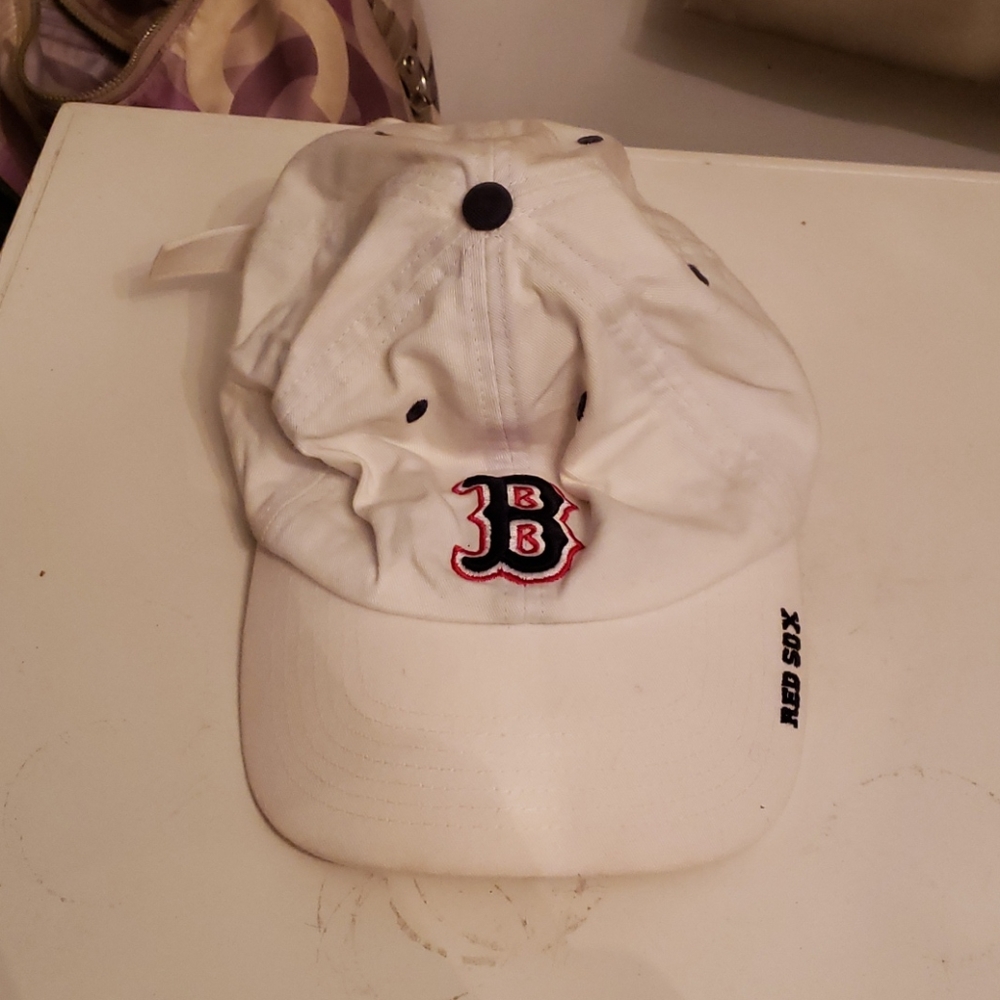 White red Sox baseball hat